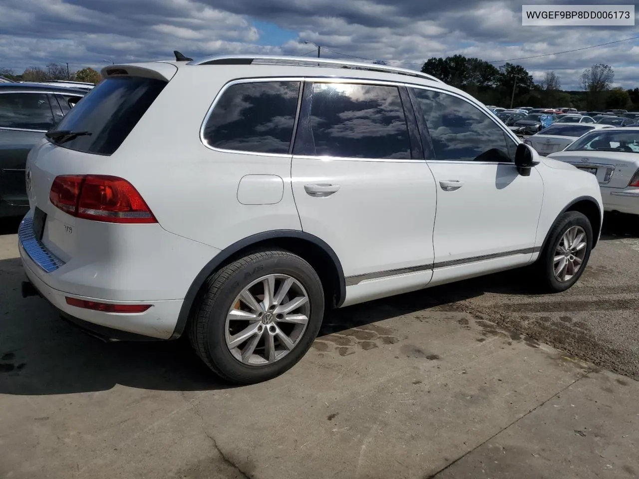 2013 Volkswagen Touareg V6 VIN: WVGEF9BP8DD006173 Lot: 76397124