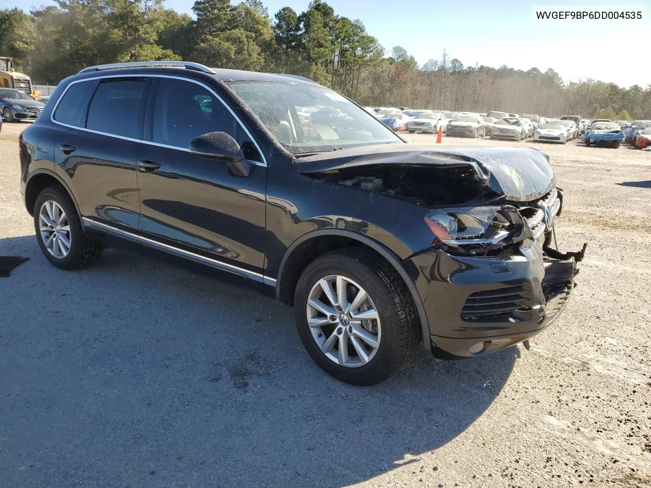 2013 Volkswagen Touareg V6 VIN: WVGEF9BP6DD004535 Lot: 76482974