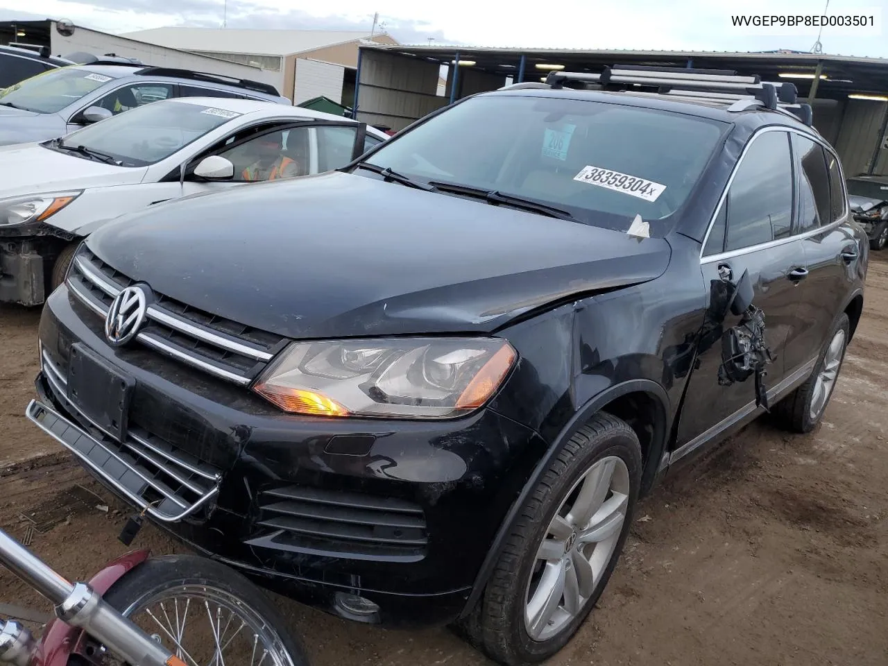 2014 Volkswagen Touareg V6 Tdi VIN: WVGEP9BP8ED003501 Lot: 38359304