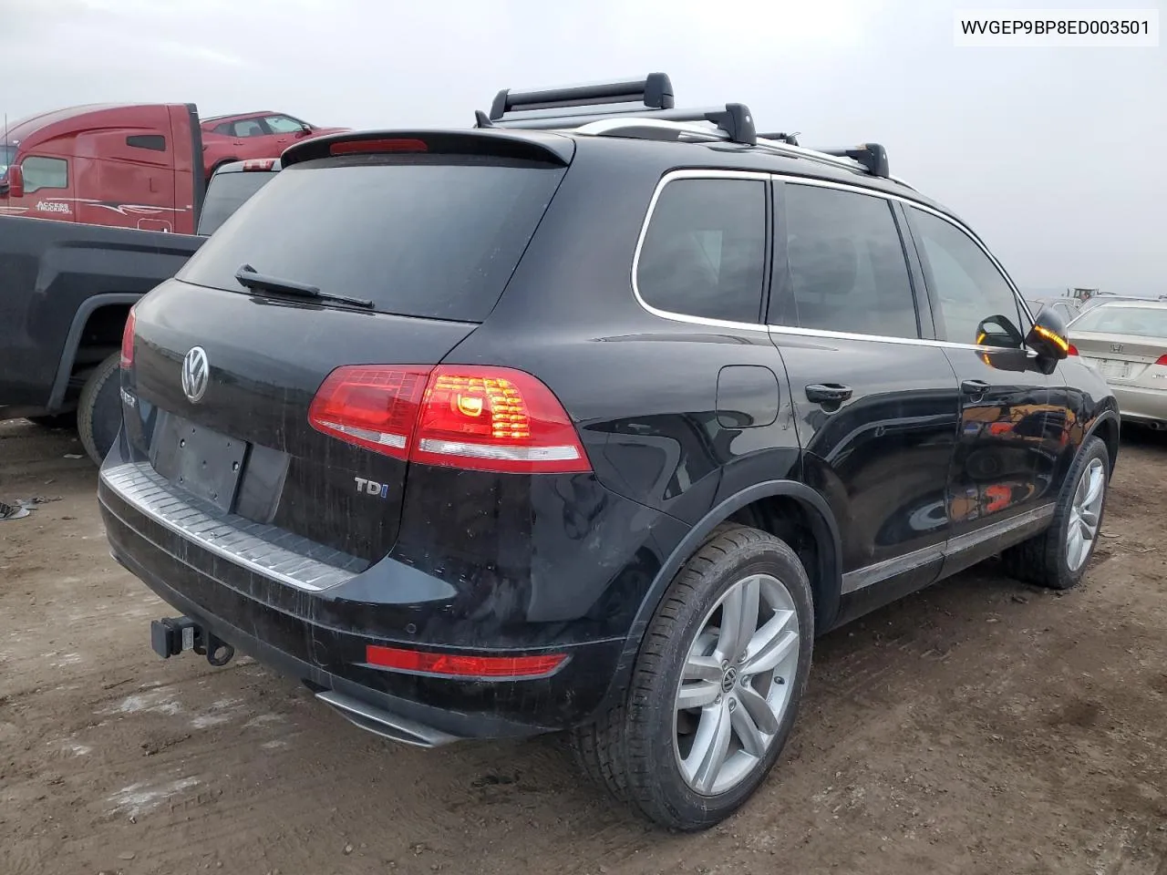 2014 Volkswagen Touareg V6 Tdi VIN: WVGEP9BP8ED003501 Lot: 38359304