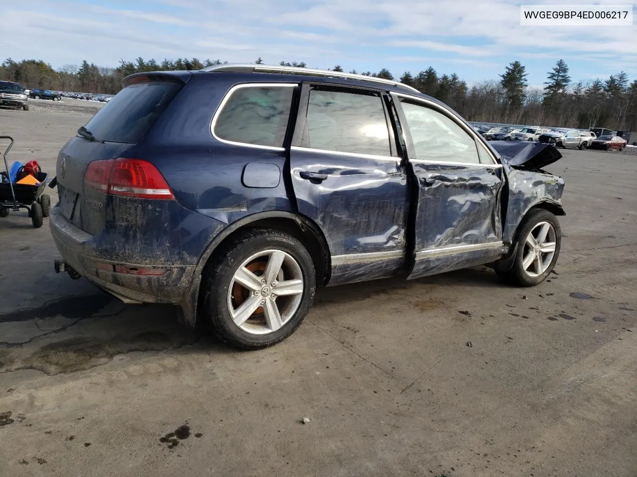 2014 Volkswagen Touareg Hybrid VIN: WVGEG9BP4ED006217 Lot: 71439174