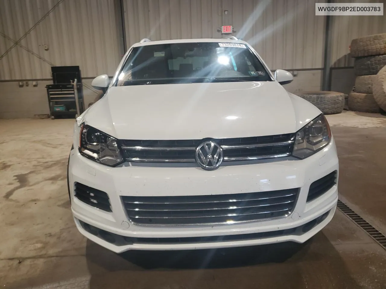 2014 Volkswagen Touareg V6 VIN: WVGDF9BP2ED003783 Lot: 73269874