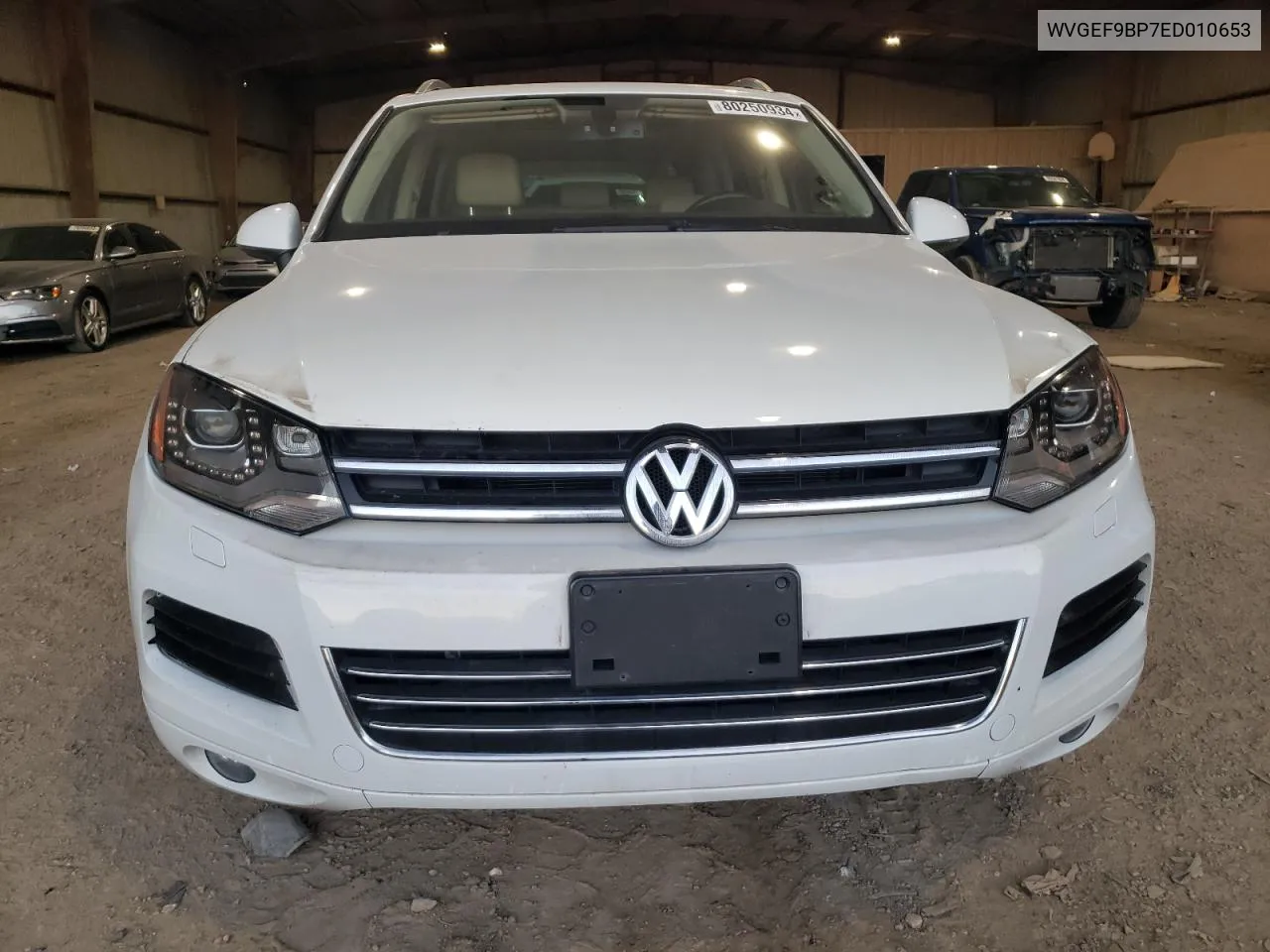 2014 Volkswagen Touareg V6 VIN: WVGEF9BP7ED010653 Lot: 80250934