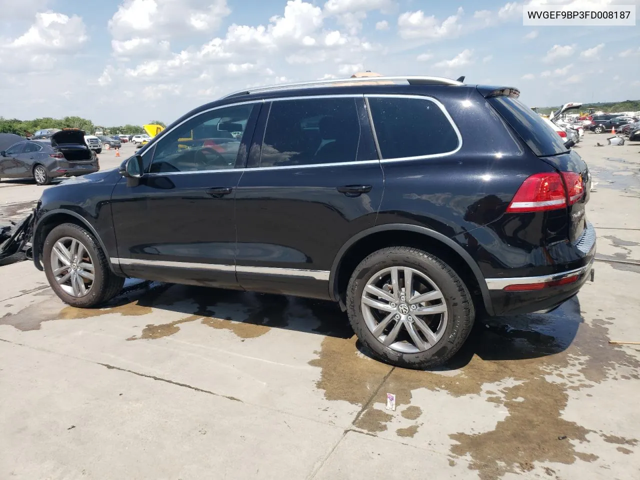 2015 Volkswagen Touareg V6 VIN: WVGEF9BP3FD008187 Lot: 61025494