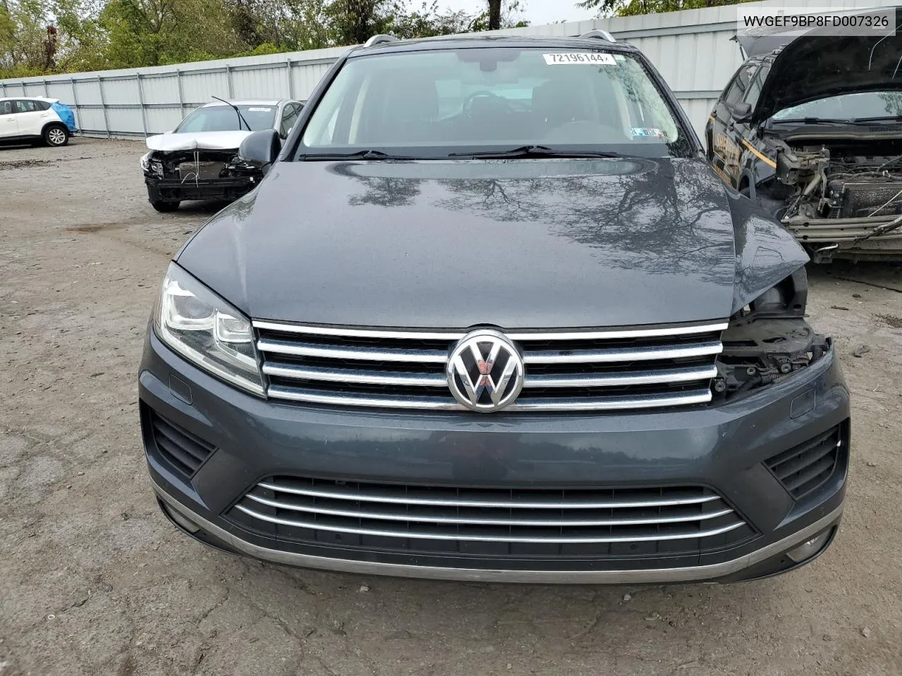 2015 Volkswagen Touareg V6 VIN: WVGEF9BP8FD007326 Lot: 72196144