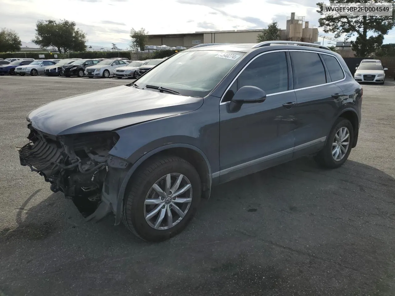 2015 Volkswagen Touareg V6 VIN: WVGEF9BP2FD004549 Lot: 74540274