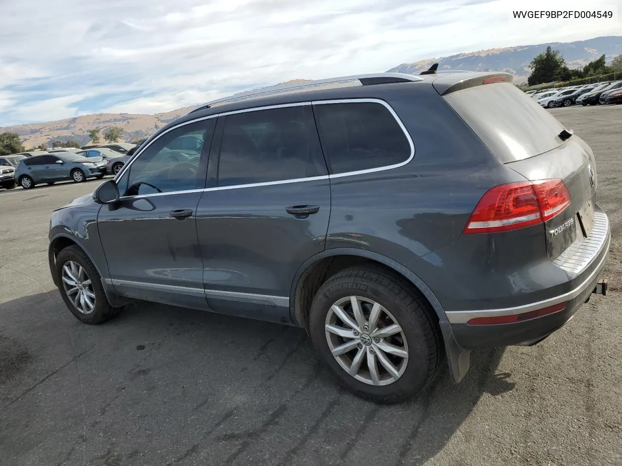 2015 Volkswagen Touareg V6 VIN: WVGEF9BP2FD004549 Lot: 74540274