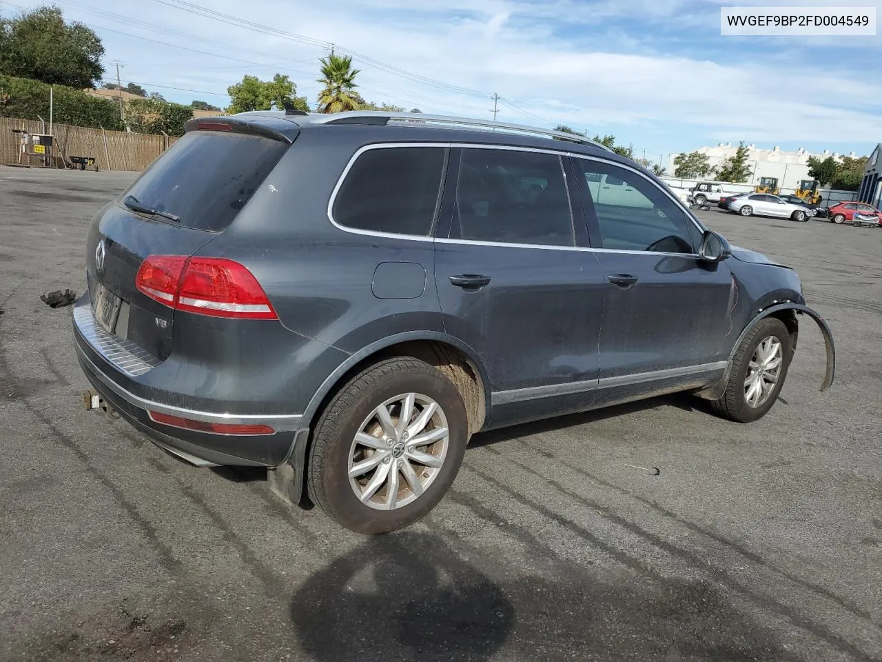 2015 Volkswagen Touareg V6 VIN: WVGEF9BP2FD004549 Lot: 74540274