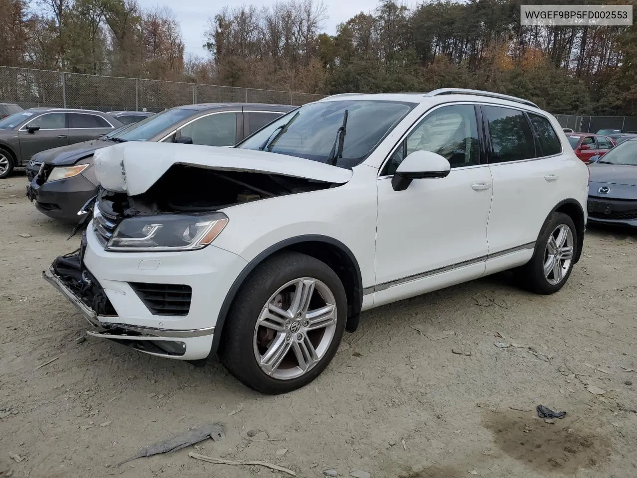 2015 Volkswagen Touareg V6 VIN: WVGEF9BP5FD002553 Lot: 78492974