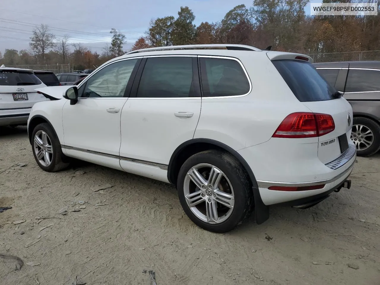 2015 Volkswagen Touareg V6 VIN: WVGEF9BP5FD002553 Lot: 78492974