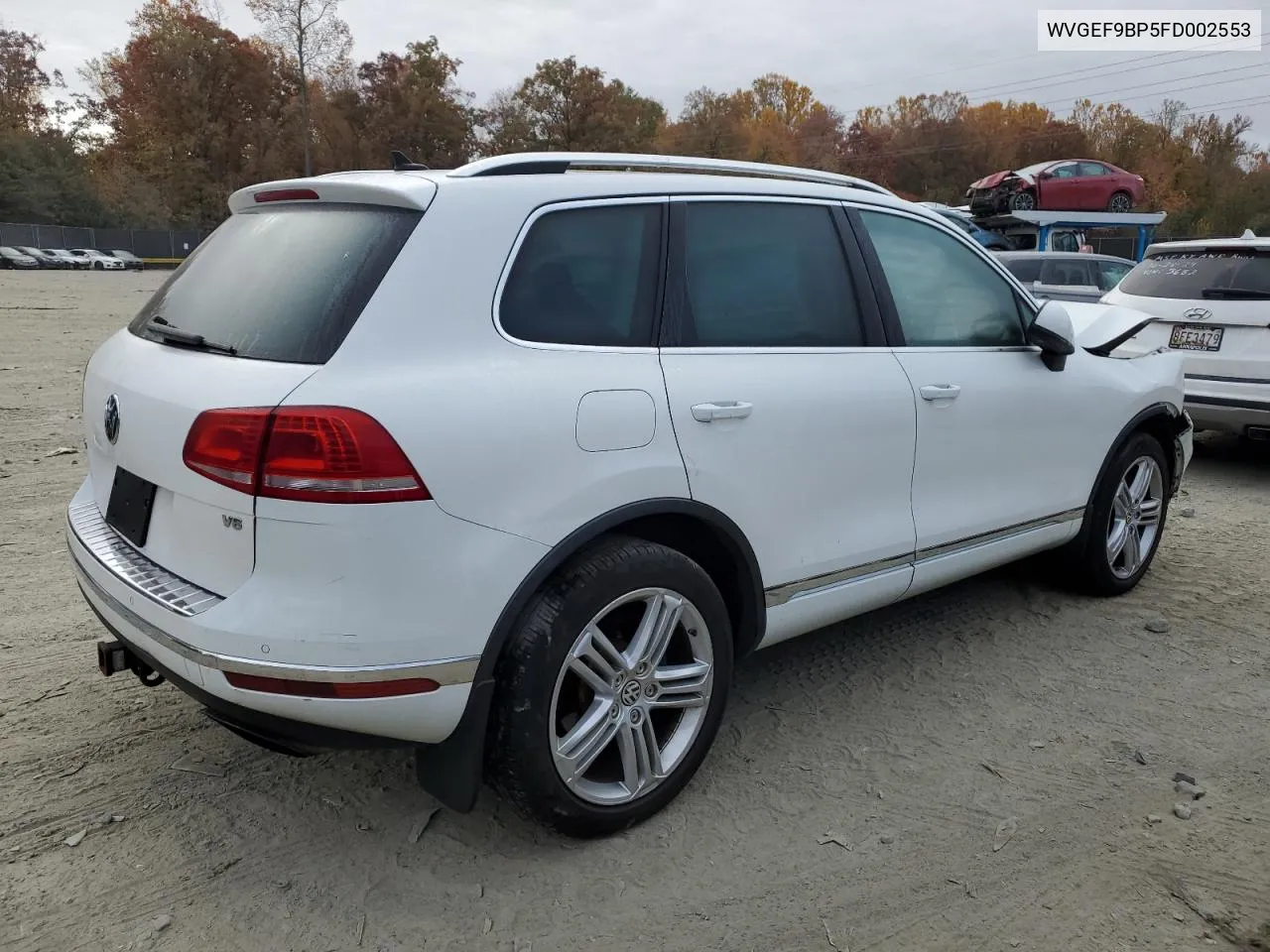 2015 Volkswagen Touareg V6 VIN: WVGEF9BP5FD002553 Lot: 78492974