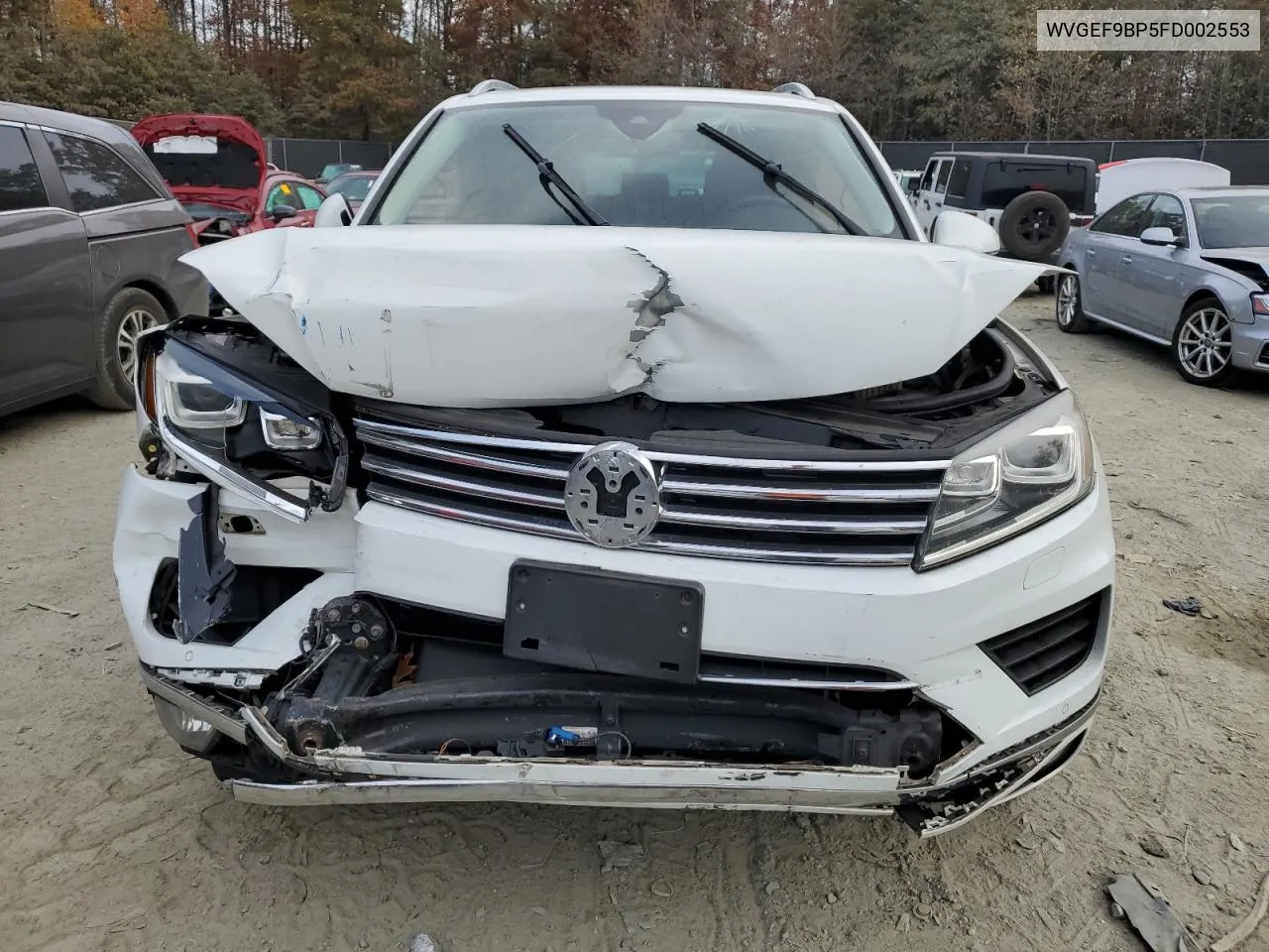 2015 Volkswagen Touareg V6 VIN: WVGEF9BP5FD002553 Lot: 78492974