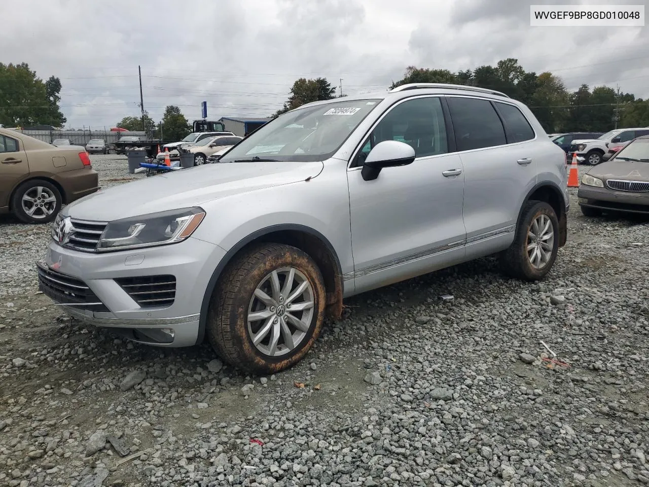 2016 Volkswagen Touareg Sport VIN: WVGEF9BP8GD010048 Lot: 73204974