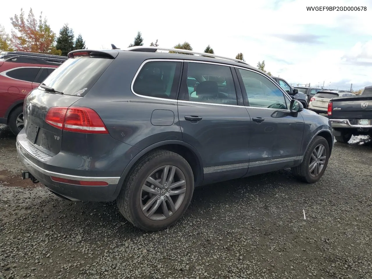 2016 Volkswagen Touareg Sport VIN: WVGEF9BP2GD000678 Lot: 76542244