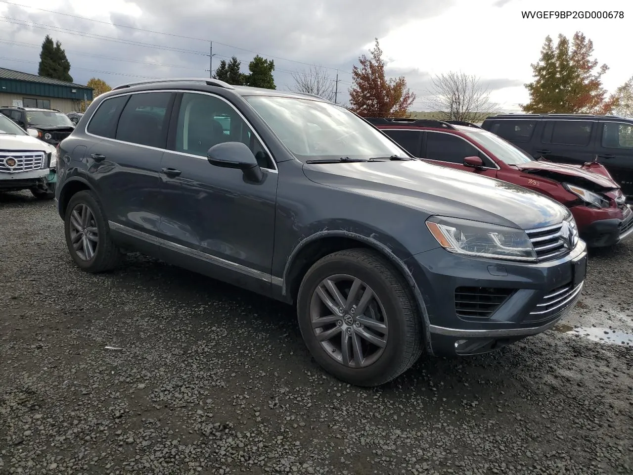 2016 Volkswagen Touareg Sport VIN: WVGEF9BP2GD000678 Lot: 76542244