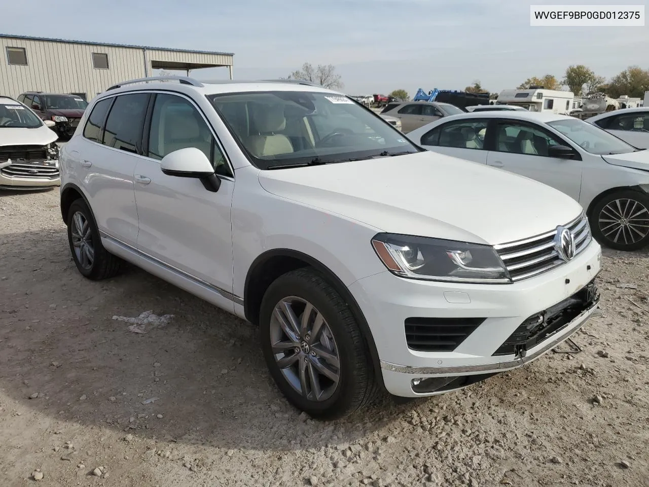 2016 Volkswagen Touareg Sport VIN: WVGEF9BP0GD012375 Lot: 77946624