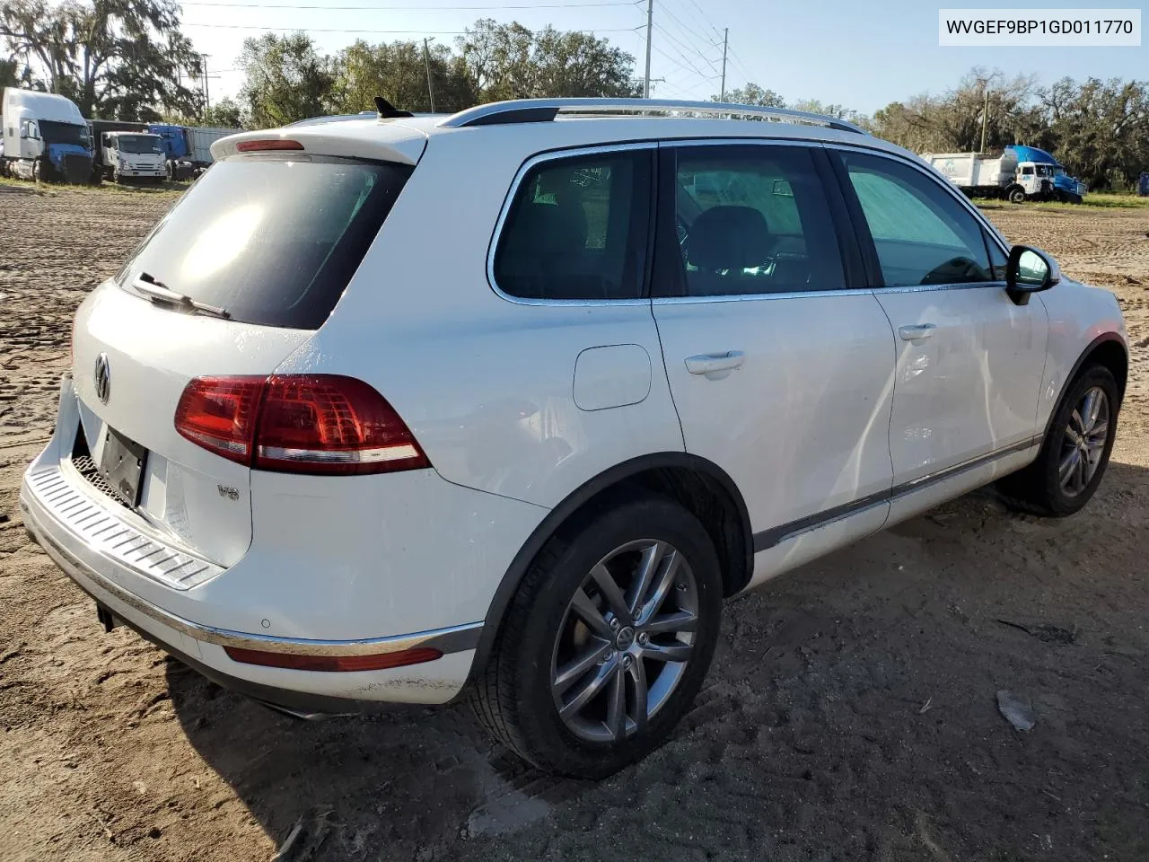 2016 Volkswagen Touareg Sport VIN: WVGEF9BP1GD011770 Lot: 78385304