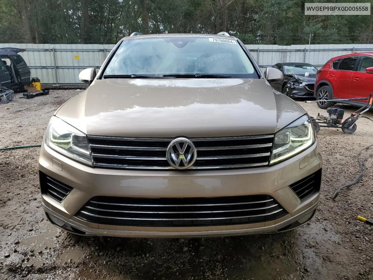 2016 Volkswagen Touareg Tdi VIN: WVGEP9BPXGD005558 Lot: 79760004