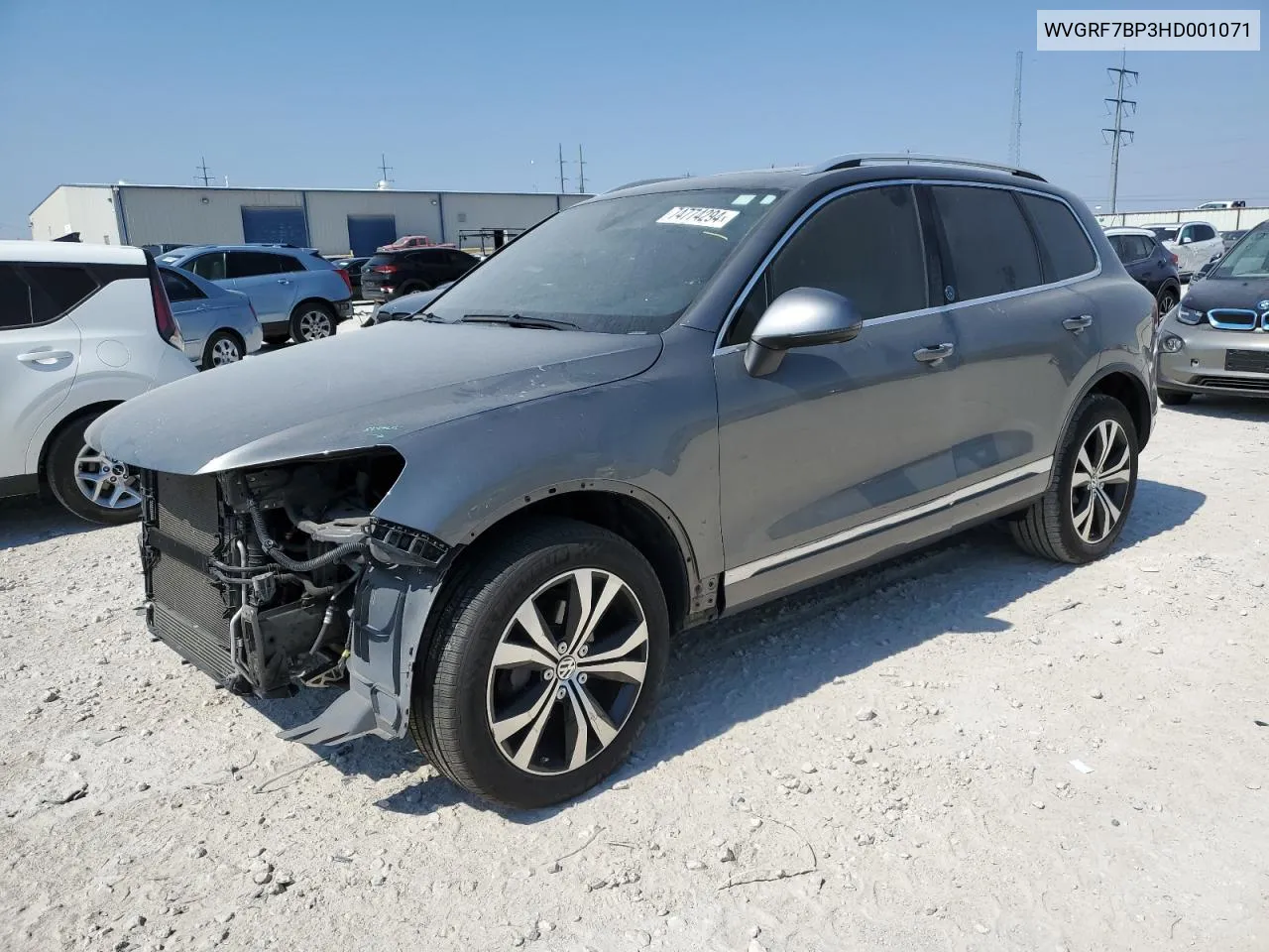 2017 Volkswagen Touareg Wolfsburg VIN: WVGRF7BP3HD001071 Lot: 74774294