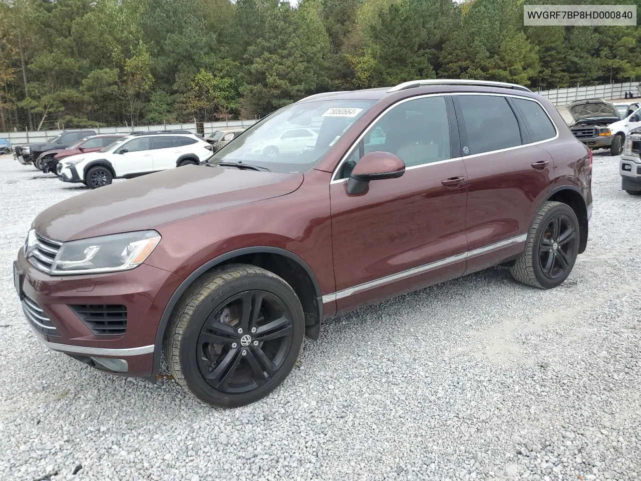 2017 Volkswagen Touareg Wolfsburg VIN: WVGRF7BP8HD000840 Lot: 78060664