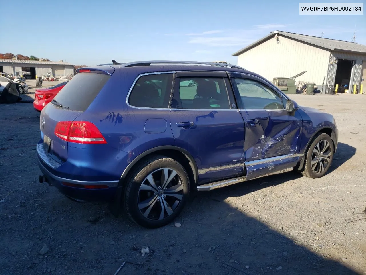 2017 Volkswagen Touareg Wolfsburg VIN: WVGRF7BP6HD002134 Lot: 78411924