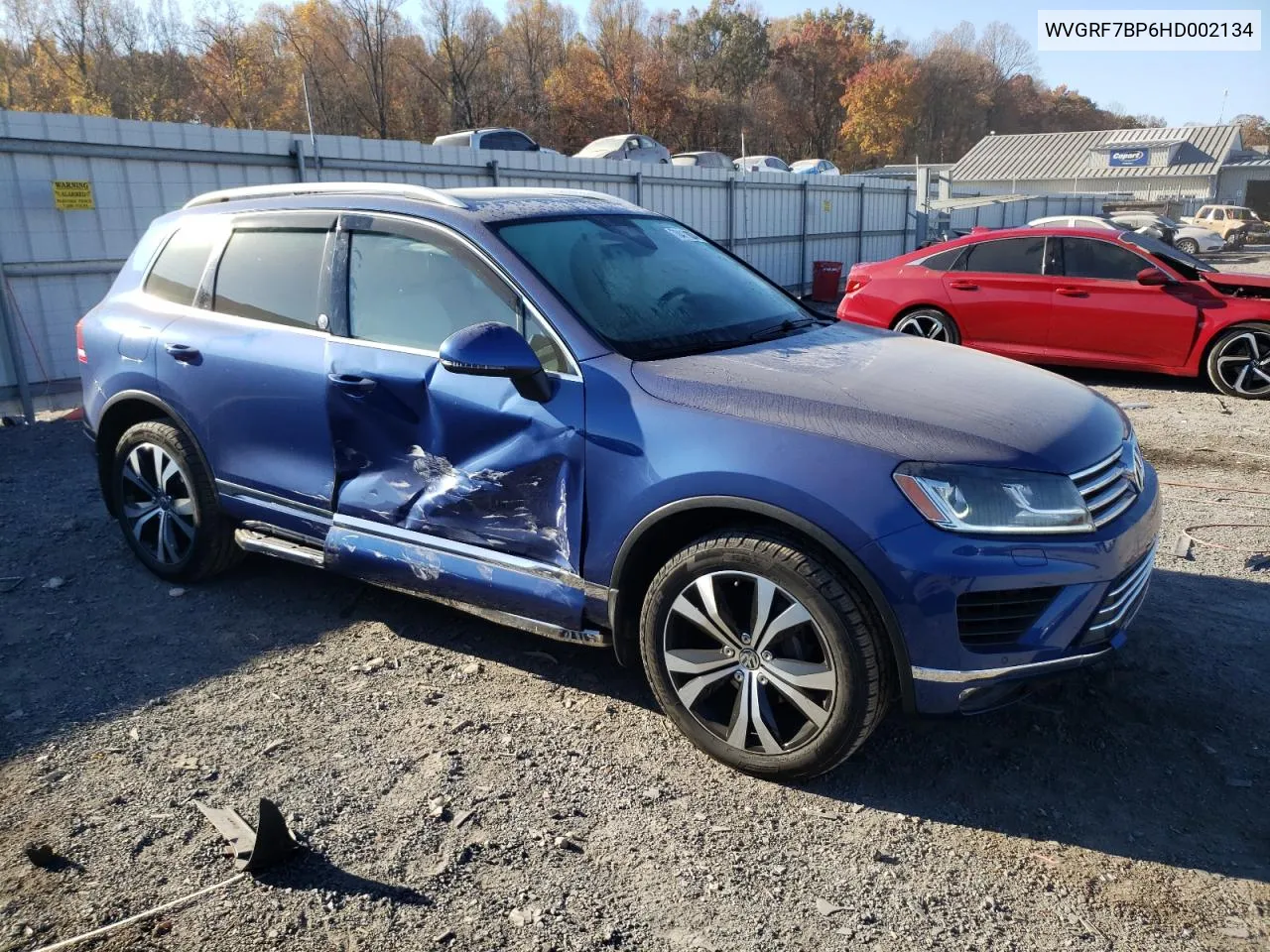 2017 Volkswagen Touareg Wolfsburg VIN: WVGRF7BP6HD002134 Lot: 78411924