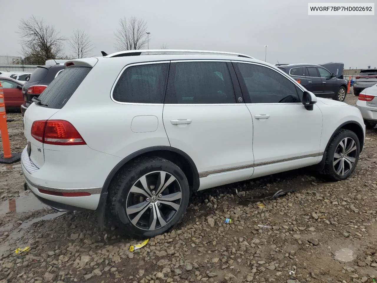 2017 Volkswagen Touareg Wolfsburg VIN: WVGRF7BP7HD002692 Lot: 80347974