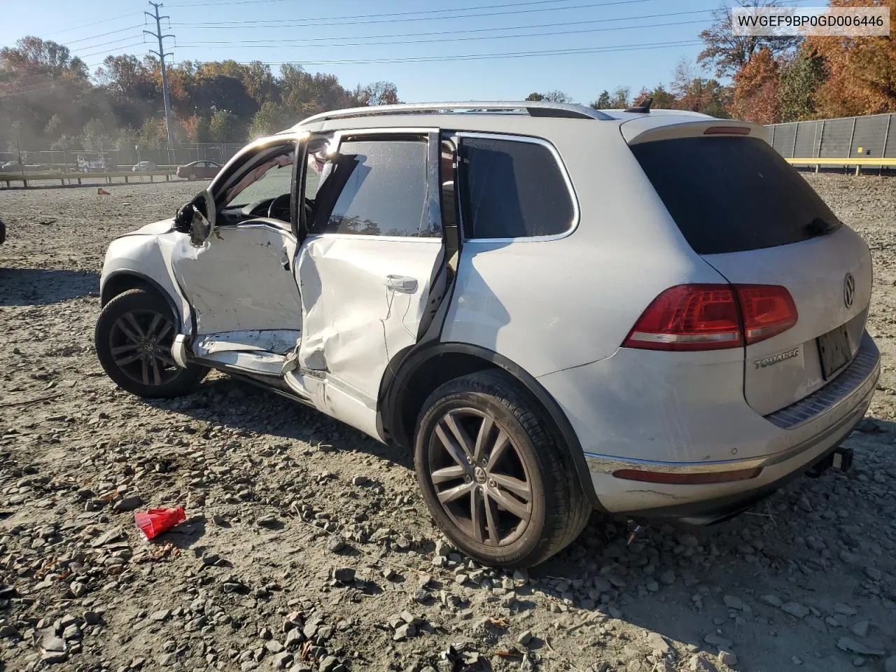 2019 Volkswagen Touareg Sport VIN: WVGEF9BP0GD006446 Lot: 78332374