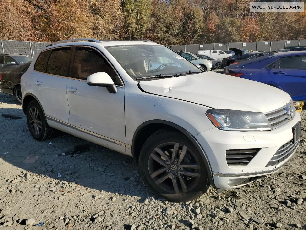 2019 Volkswagen Touareg Sport VIN: WVGEF9BP0GD006446 Lot: 78332374