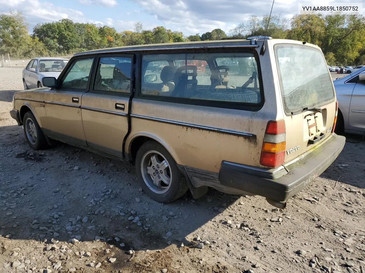 1990 Volvo 240 Base VIN: YV1AA8859L1850752 Lot: 75105154