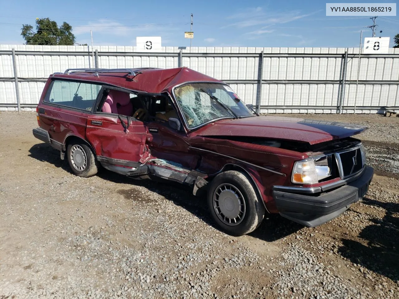 1990 Volvo 240 Base VIN: YV1AA8850L1865219 Lot: 77486804