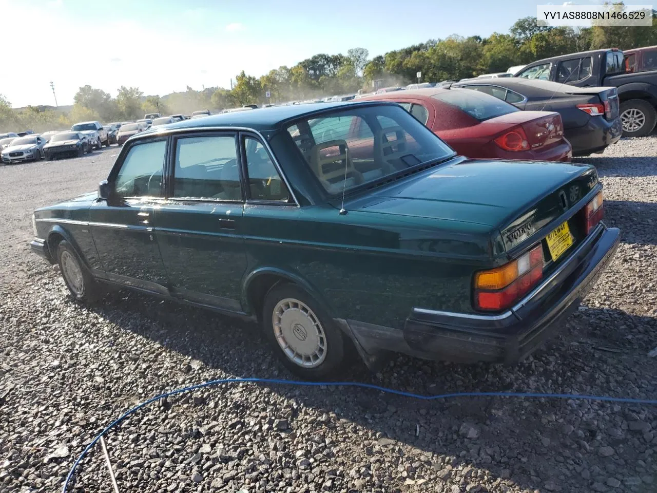 1992 Volvo 240 Base VIN: YV1AS8808N1466529 Lot: 72441364