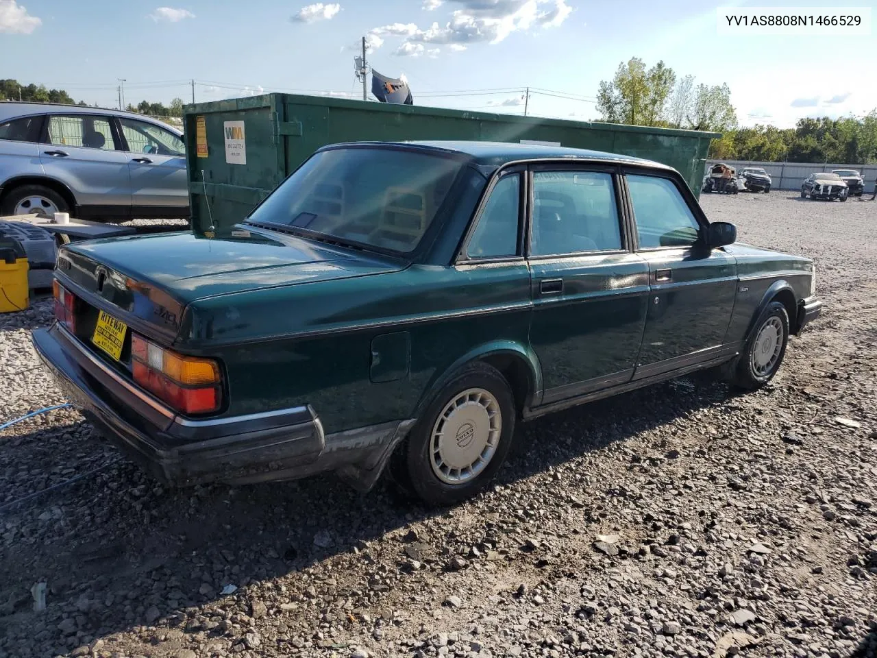 1992 Volvo 240 Base VIN: YV1AS8808N1466529 Lot: 72441364