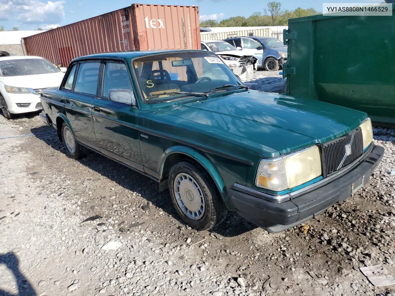 1992 Volvo 240 Base VIN: YV1AS8808N1466529 Lot: 72441364