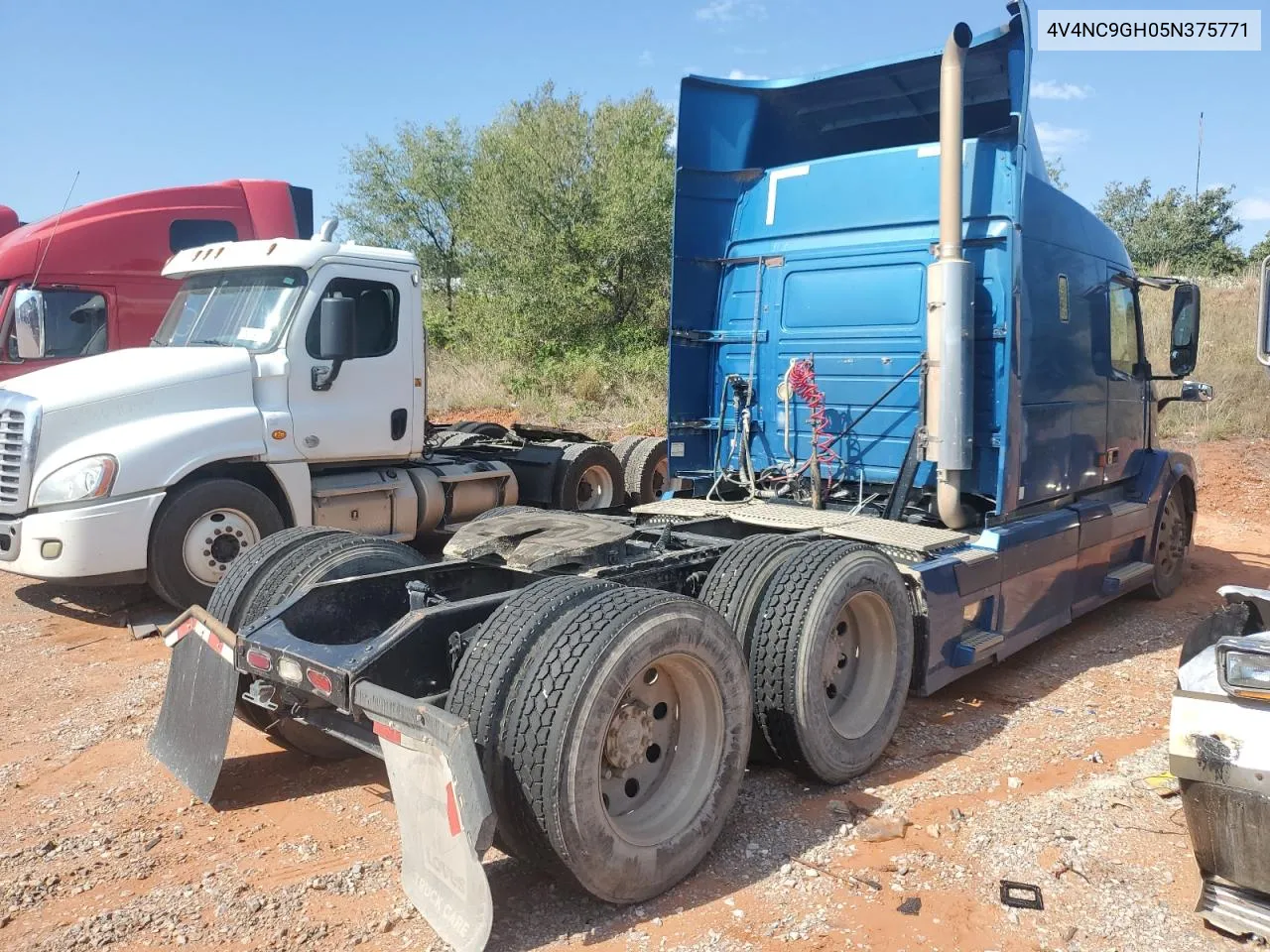 2005 Volvo Vn Vnl VIN: 4V4NC9GH05N375771 Lot: 72028274