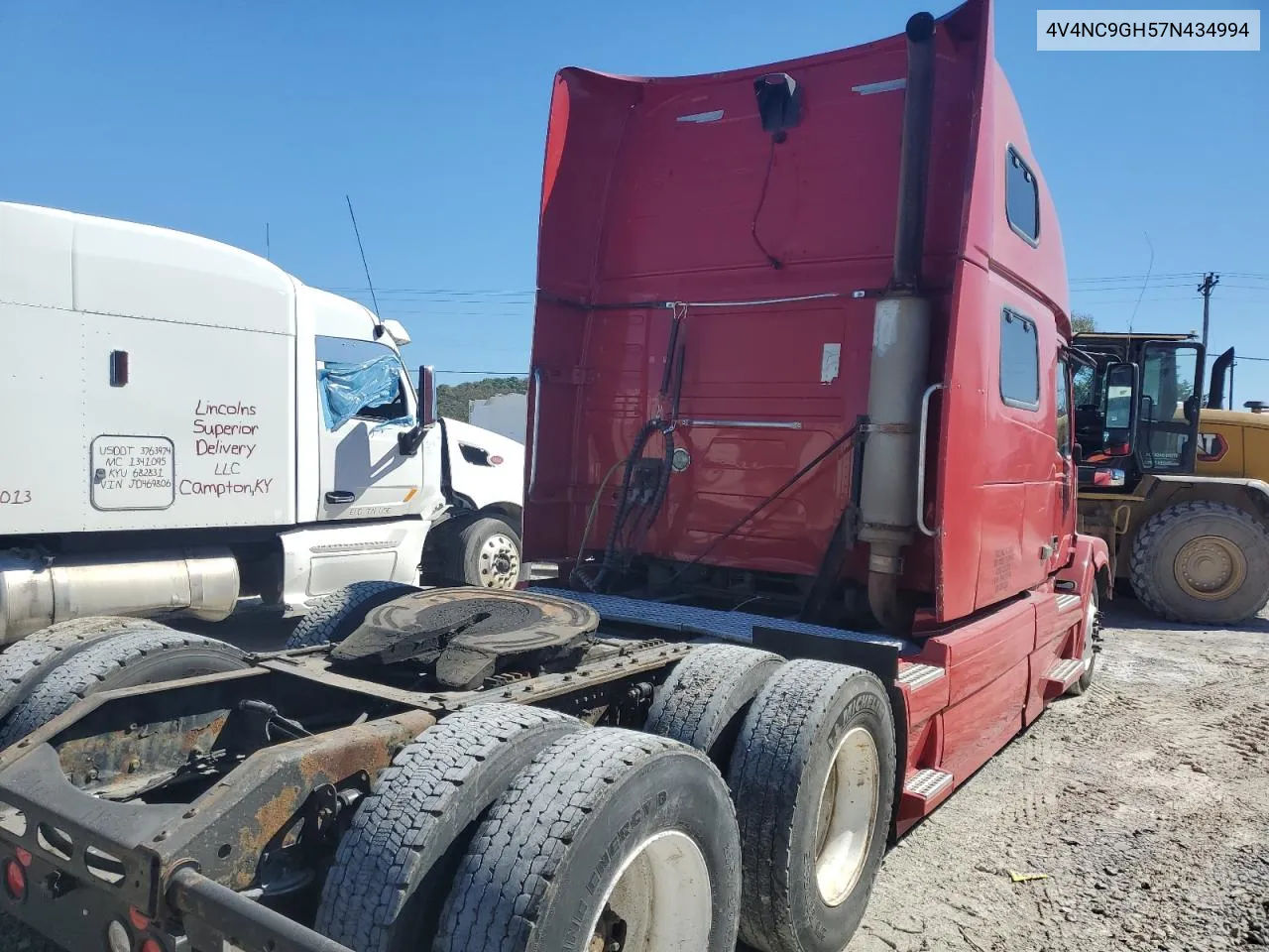 2007 Volvo Vn Vnl VIN: 4V4NC9GH57N434994 Lot: 75449504