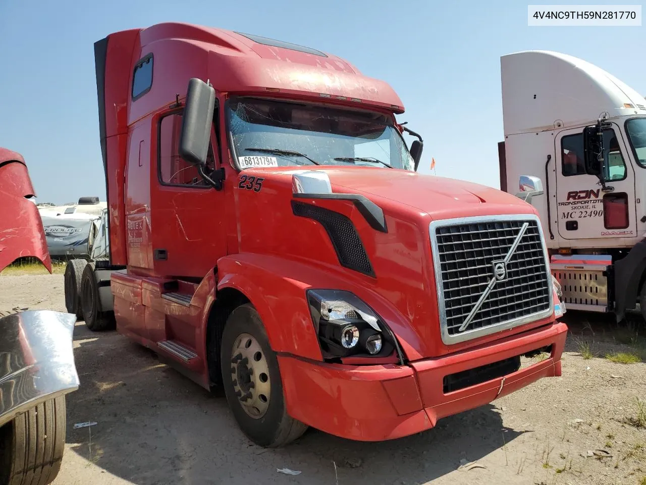 2009 Volvo Vn Vnl VIN: 4V4NC9TH59N281770 Lot: 68131794