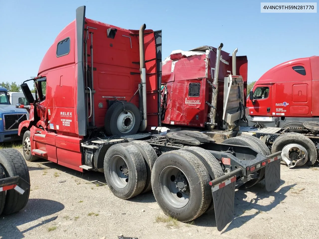 2009 Volvo Vn Vnl VIN: 4V4NC9TH59N281770 Lot: 68131794