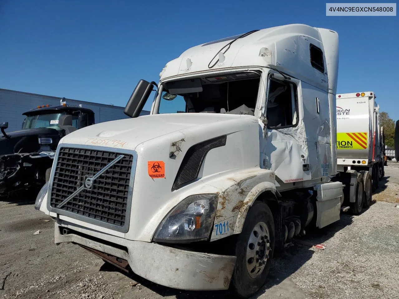 2012 Volvo Vn Vnl VIN: 4V4NC9EGXCN548008 Lot: 72051934