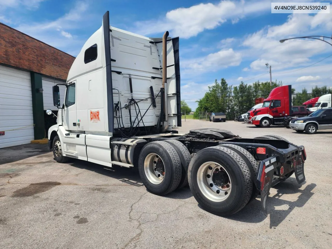 2012 Volvo Vn Vnl VIN: 4V4NC9EJ8CN539240 Lot: 77231864