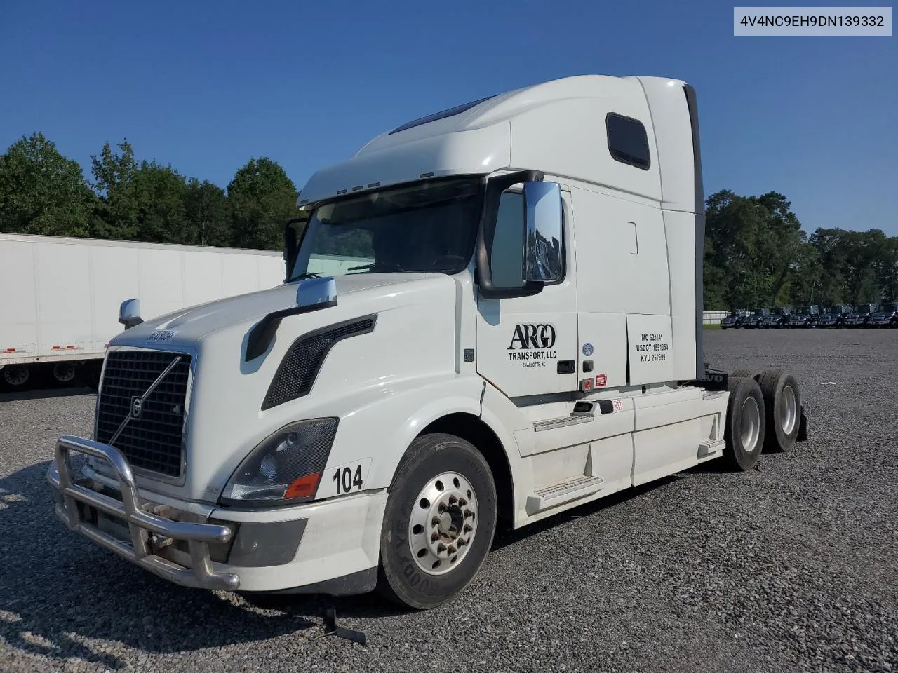 2013 Volvo Vn Vnl VIN: 4V4NC9EH9DN139332 Lot: 67379054