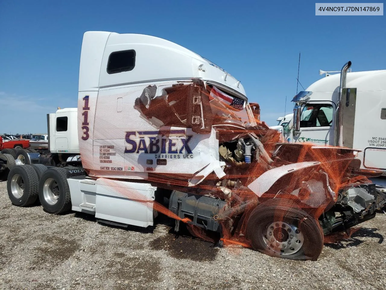 2013 Volvo Vn Vnl VIN: 4V4NC9TJ7DN147869 Lot: 80056744