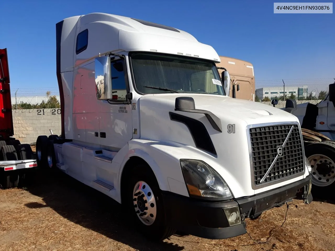 2015 Volvo Vn Vnl VIN: 4V4NC9EH1FN930876 Lot: 75924554