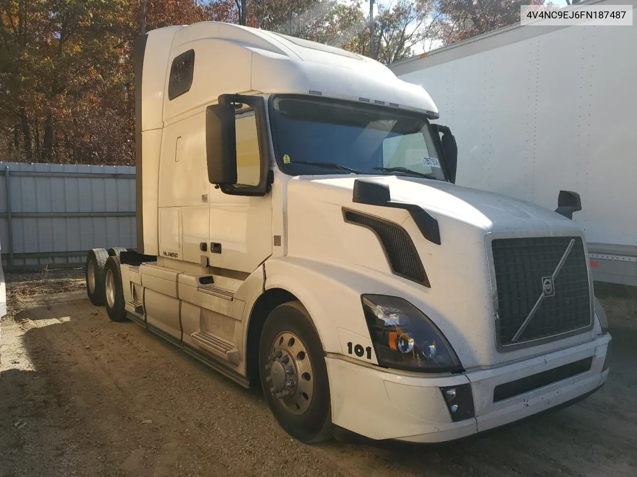 2015 Volvo Vn Vnl VIN: 4V4NC9EJ6FN187487 Lot: 78571614