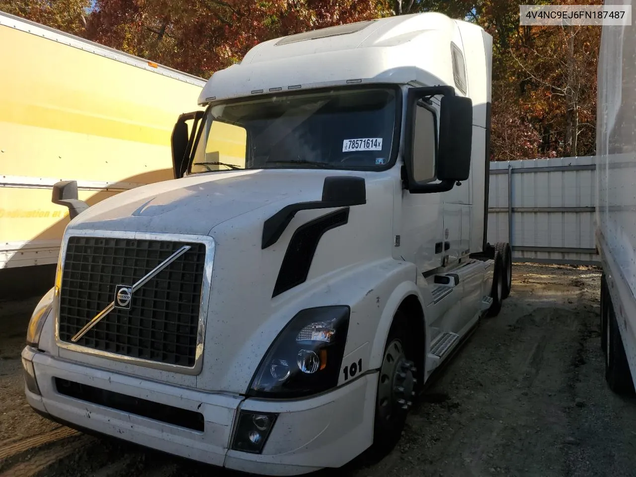 2015 Volvo Vn Vnl VIN: 4V4NC9EJ6FN187487 Lot: 78571614