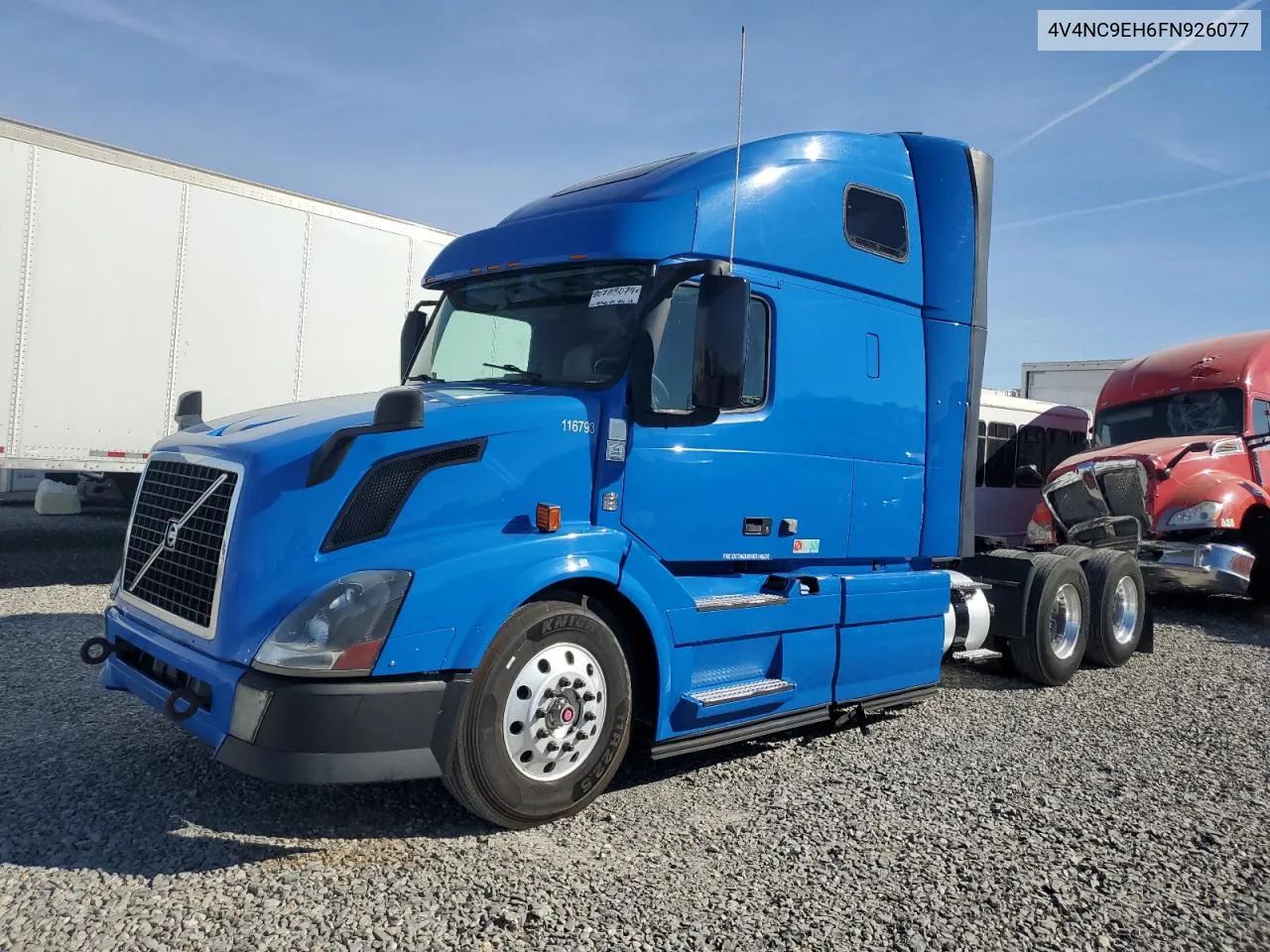 2015 Volvo Vn Vnl VIN: 4V4NC9EH6FN926077 Lot: 80783074