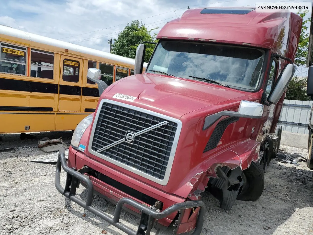 2016 Volvo Vn Vnl VIN: 4V4NC9EH8GN943819 Lot: 67292894