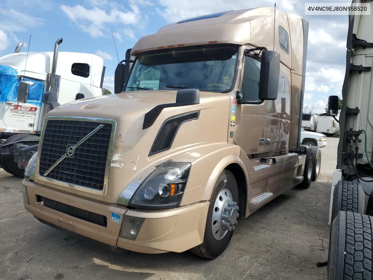 2016 Volvo Vn Vnl VIN: 4V4NC9EJ8GN958520 Lot: 71358004