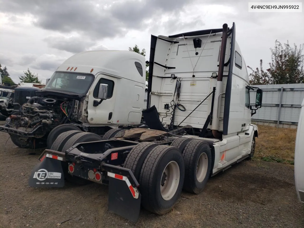 2018 Volvo Vn Vnl VIN: 4V4NC9EH9JN995922 Lot: 61732724