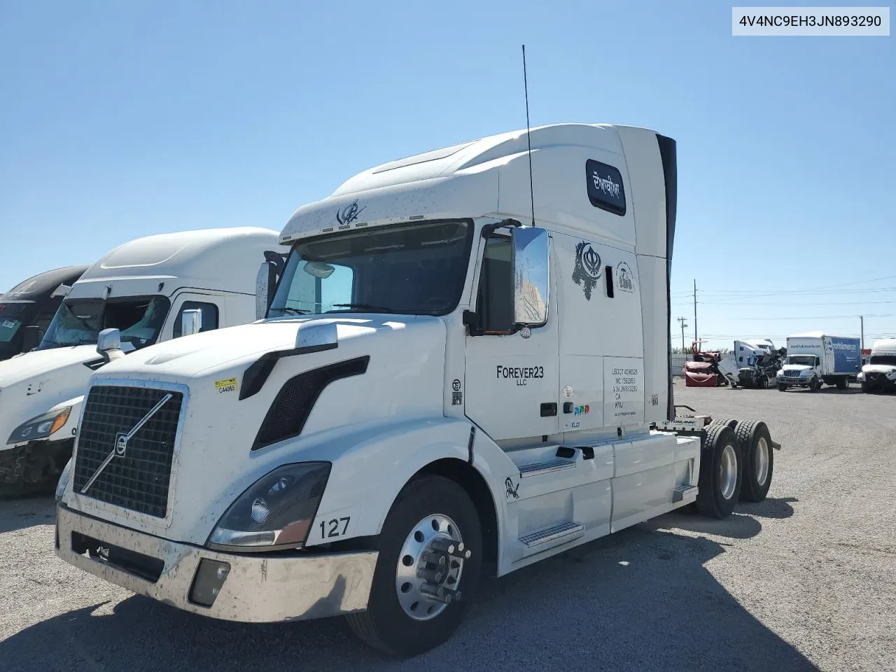 2018 Volvo Vn Vnl VIN: 4V4NC9EH3JN893290 Lot: 73380554